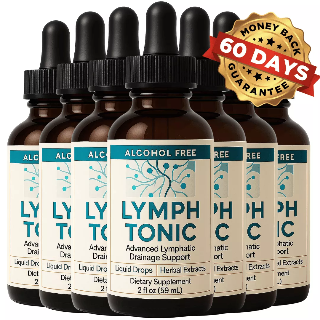Lymph Tonic 6 bottle package with 60 day money back guarantee, best value
